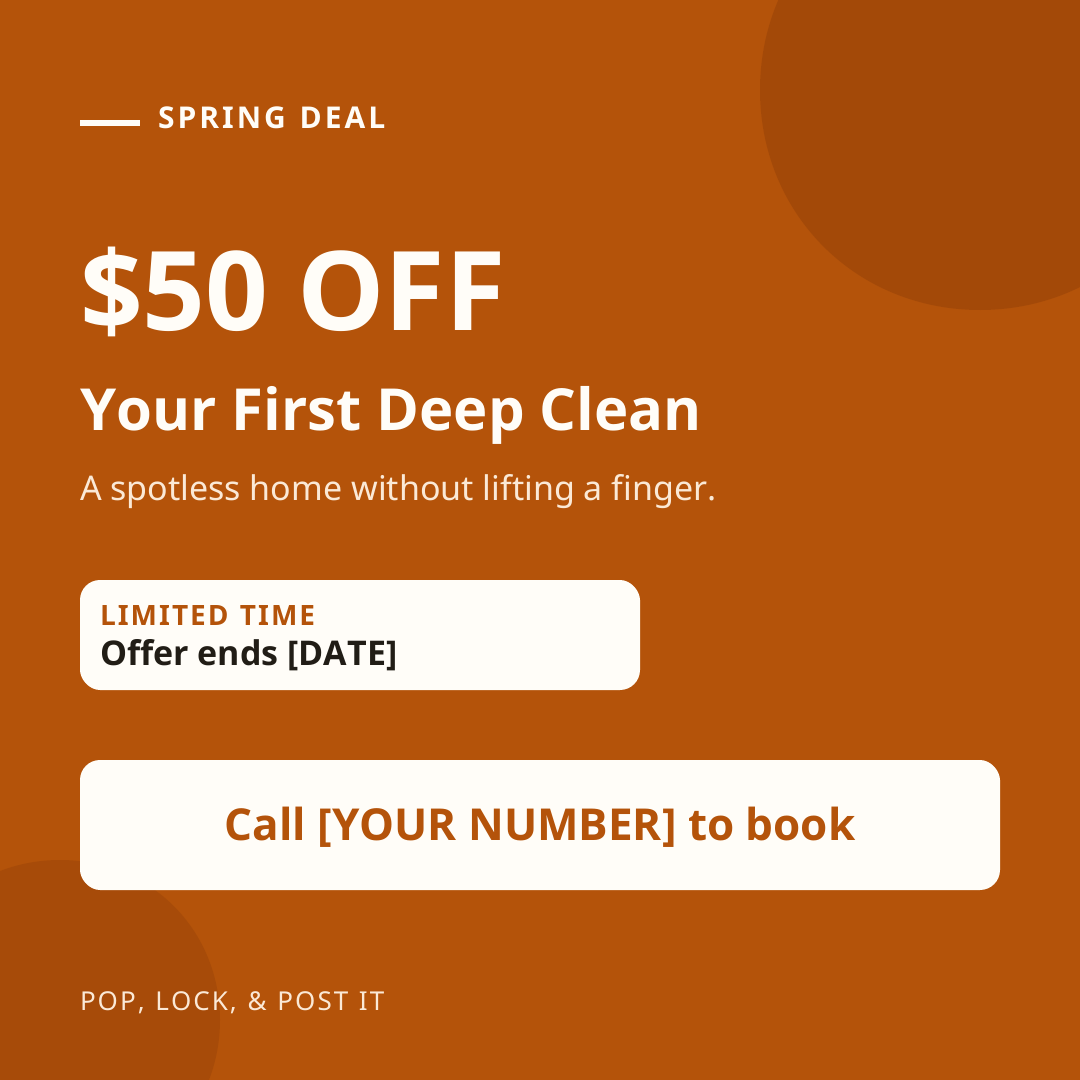 $50 Off Your First Deep Clean
