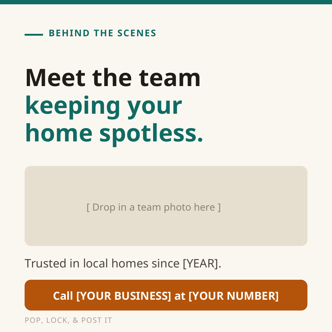 Meet the Team Keeping Your Home Spotless